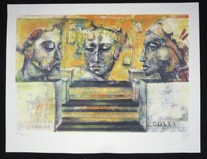 Astrid Engels - Towards Balance - 64 x 83 cm - Litho op papier