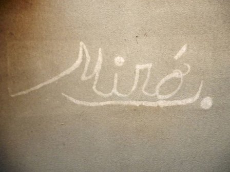 Joan Miro - zeldzaam watermerk papier - 1970