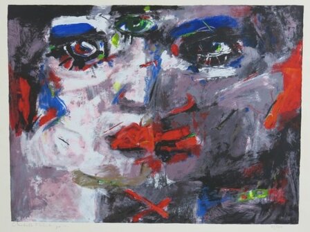 Charlotte Molenkamp - Masker - 63 x 87 - Zeefdruk op papier