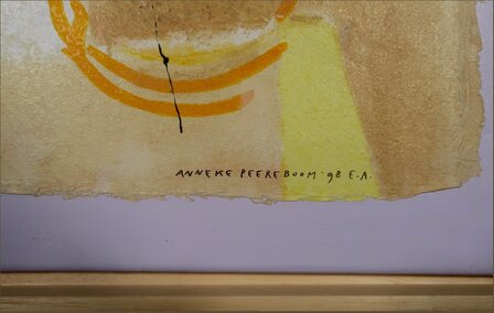 Anneke Peereboom - Luce del Giorno III - 54 x 74 cm - Zeefdruk op geschept papier - in houten baklijst