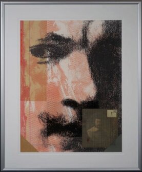 Harald Vlugt - Summer - 103,5  x 83,5 cm - zeefdruk en collage op papier - aluminium ingelijst