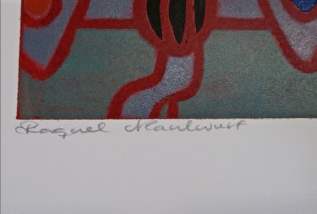 Raquel Maulwurf - Douche - 76,5 x 57 cm - Lino op papier