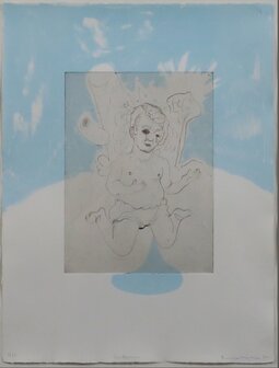 Rinke Nijburg - De Dauw - gemengde grafische techniek op papier - 57,5 x 47,5 cm