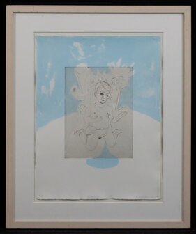 Rinke Nijburg - De Dauw - gemengde grafische techniek op papier - 57,5 x 47,5 cm