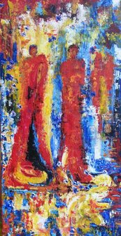 Christiane Guerry - My Kingdom - 100 cm x 50 x 5 cm - acryl op doek