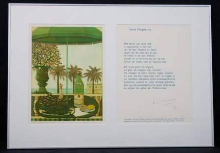 Laetitia de Haas (&amp; Kees Winkler) - Santa Margherta - 61x85,5cm - Ets op papier
