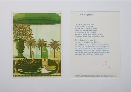Laetitia de Haas (&amp; Kees Winkler) - Santa Margherta - 61x85,5cm - Ets op papier