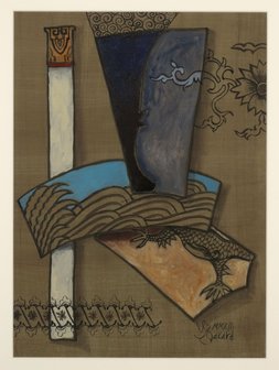 Valentin Bakardjiev - Abstract II - 83 cm x 68 cm - Gouache op papier