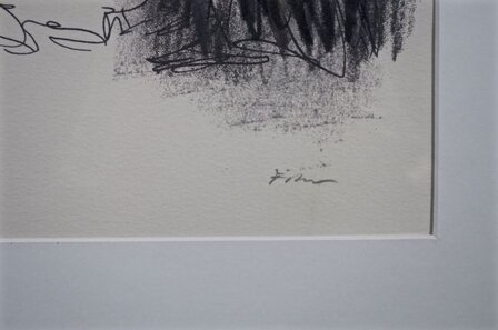 Luis Filcer - zonder titel VII - 51 x 66 cm - Zeefdruk op papier - aluminium ingelijst