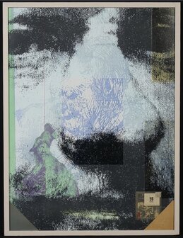 Harald Vlugt - Autumn - 83 x 63 cm cm - zeefdruk en collage op papier - ingelijst