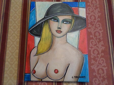 Laurence Treizenem - Souvenir - 33 x 24 cm - Acryl op canvas 