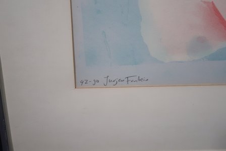 Jurjen Fontein - z.t. - 60,5 x 76 cm - zeefdruk op papier - in aluminium lijst