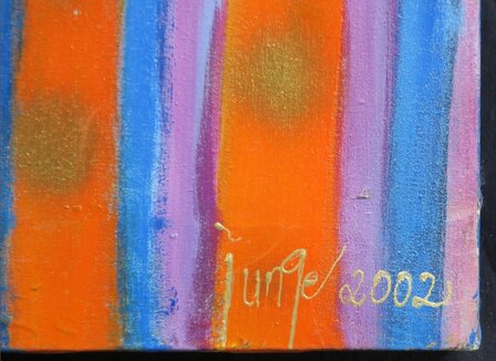Margit Junge - zonder titel I - 135 x 135 cm - Acrylverf op doek op spieraam met ophangsysteem 