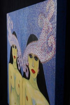 Margit Junge - zonder titel II - 101 x 102,5 cm - Acrylverf op doek op spieraam met ophangsysteem 