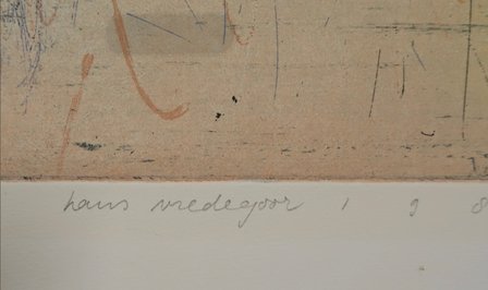 Hans Vredegoor - CXXXV - 64,5 x 50 cm - Ets op papier