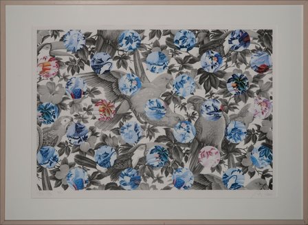 Arjen van Arendonk - Copy Copy - 83 x 113 cm - Zeefdruk en collage op papier - ingelijst