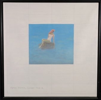 Jeanine Geerts - zonder titel  - 105 x 104,5 cm - Olieverf op doek - in houten lijst