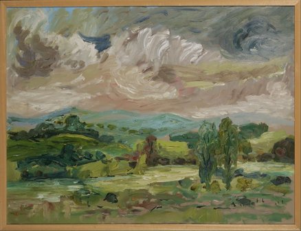 Henk Heideveld - Iers landschap III - 63 x 82,5 cm - olieverf op paneel - ingelijst