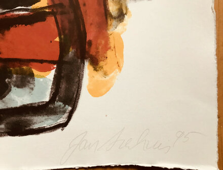 Jan Sierhuis - zonder titel III - 33 x 24 cm - Ingekleurde litho
