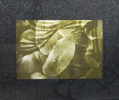 Titus Nolte - Zonder titel I - 73 x 83 cm - Zeefdruk op papier - in zwarte houten lijst