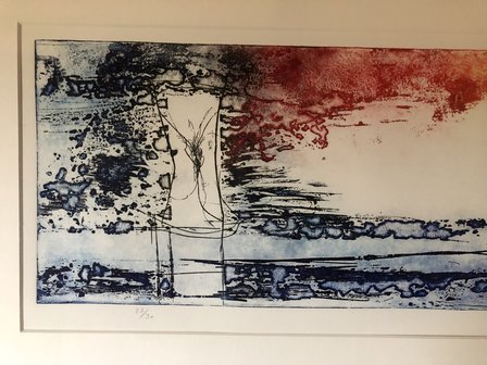 Olivier Beijn - Park II - 105 x 56 cm - ets op papier - luxe ingelijst