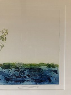 Olivier Beijn - Haven III - 85 x 55 cm - ets op papier - luxe ingelijst