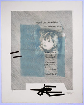 Maurice Rousseau Leurent - Zonder titel - 55 x 45 cm - Carborundum ets op papier