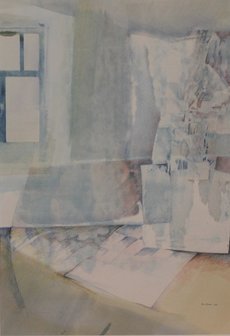 Ruud van der Beele - zonder titel - Aquarel op papier - 47 x 32 cm