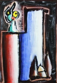 Hans Blekkink - zonder titel - 87 x 62 cm - Acryl op papier