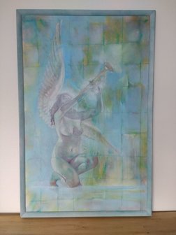 Le Marquis Fred Hansen - z.t. II - 132 x 86 cm - Olieverf op paneel - ingelijst