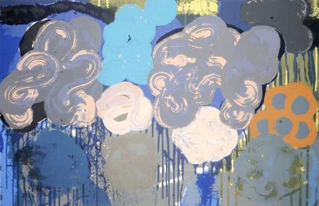 Darja Vos - Nubes Flotantes - 70 x 100 cm - Zeefdruk op papier