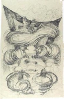 Cemal Demir - zonder titel - 81 x 53 cm - Potloodtekening op Japans papier