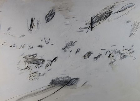 Rob Glaser - zonder titel 2 - 56 x 75 cm - Gemengde techniek (verf en potlood) op papier 