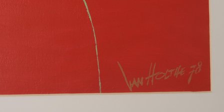 Jan van Holthe - Uit de Merde serie: Merde 26 - 54,5 x 74 cm - Acryl op papier
