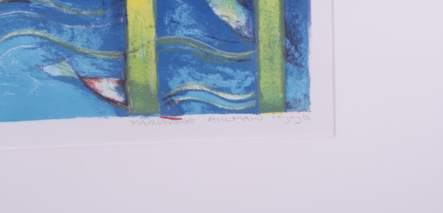 Marianne Aulman - Sirenen III - 60 x 75 cm - Lithografie op papier - in passepartout