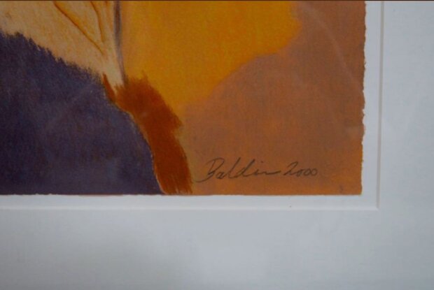 Ahmed Baldin - Dag - 98,5 x 83,5 cm - zeefdruk op papier - in aluminium lijst