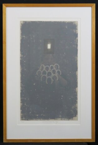 Bert Vredegoor - Rest a while - 83 x 56 cm - zeefdruk op papier