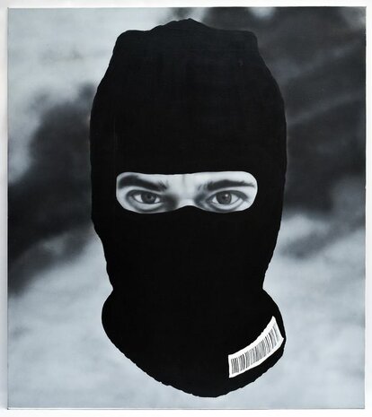 Paul Smit - Bank of Reality (Stedelijk Museum) - acryl op doek - 220 x 200 x 3