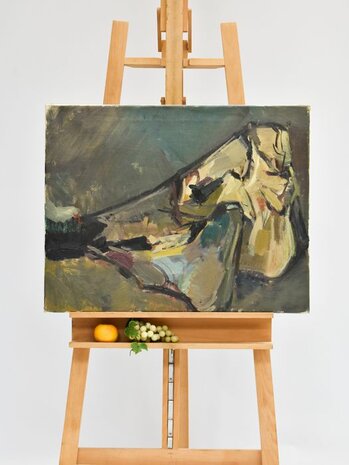 Jan van der Vossen - olie op doek - Abstract - 70 x 55 x 3 cm