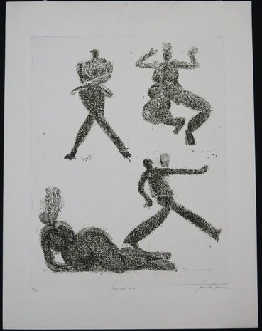 Bouke Ylstra - Kwartet & The Dansant - 2x ets op papier - 65 x 50 cm