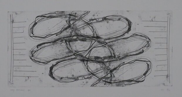 Leny Bastiaans - zonder titel - 50 x 65,5 cm - Ets op papier