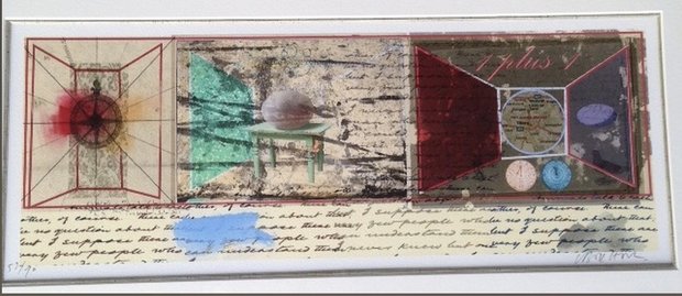 Ad van Bokhoven - Samenkomen, verleden, heden, toekomst - 71 x 40 cm