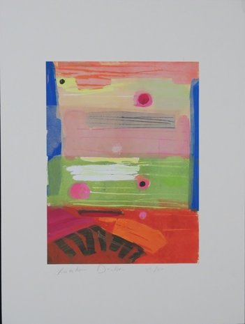 Xandra Donders - Romance (rood) - 64,5 x 48 cm - zeefdruk
