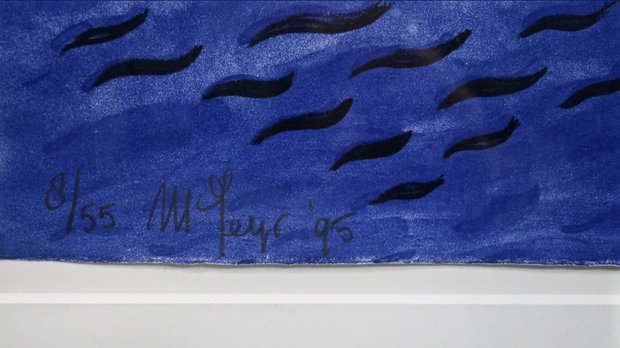 Marieke Geys (aka Przewalski) - Reiziger save fr. Oblivon  - 73 x 93 cm - litho op papier op houten plaat