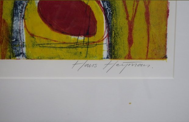 Hans Heijman - on the road - kleurenets op papier - 76,5 x 85 cm