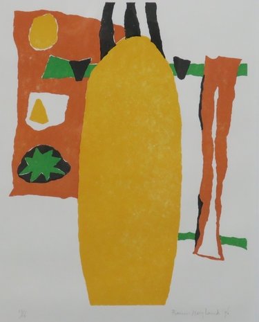 Francis Hoogland - zonder titel - 68 x 53 cm - Linosnede op papier