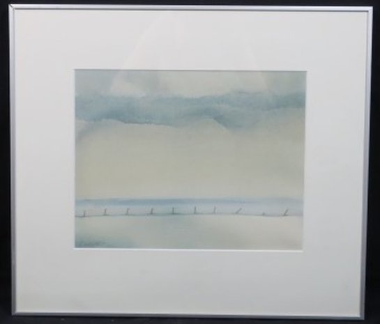 Claar van der Horst - Landschap - 50,5 cm x 57,5 cm - aquarel op papier
