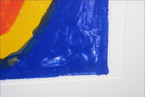 Cees Dolk - Roerend en Onroerend goed 10 -  76 x 95,5 cm - zeefdruk op papier - ingelijst