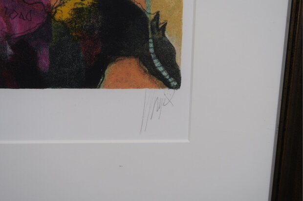 Astrid Engels - zonder titel - 82 x 71,5 cm - Litho op papier - ingelijst