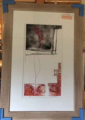 Olivier Beijn - Haven - 62 x 90 cm - ets op papier - luxe ingelijst